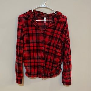 Red plaid flannel - super cute!